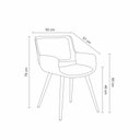 Ver imagem 2 de Kit 4 Cadeiras Jantar Poltrona Gourmet Pés Madeira Sonia Rivatti