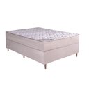 Ver imagem 1 de Cama Box Casal Aghata Pillow Top Molas Ensacadas Bege Bom Pastor Móveis