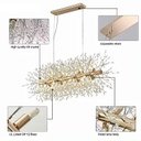 Ver imagem 6 de Lustre Cristal Elegance Dourado 92cm