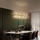 Ver imagem 2 de Lustre Cristal Elegance Dourado 92cm