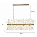 Ver imagem 7 de Lustre Cristal Elegance Dourado 92cm