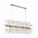 Ver imagem 1 de Lustre Cristal Elegance Dourado 92cm