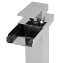 Ver imagem 3 de Torneira Cascata Aberta Bica Baixa Misturador Monocomando para Banheiro