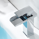 Ver imagem 5 de Torneira Cascata Aberta Bica Baixa Misturador Monocomando para Banheiro