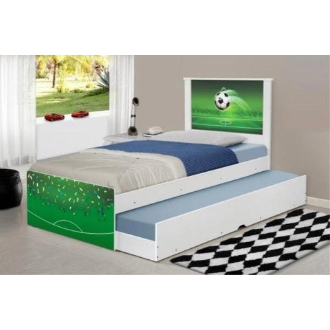 Cama Bicama Juvenil Adesivada Copa Futebol