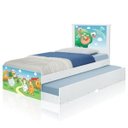 Ver imagem 2 de Cama Bicama Juvenil Adesivada Fazendinha