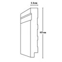 Ver imagem 2 de Rodapé Poliestireno Frisado 7cm - 2,4 Metros