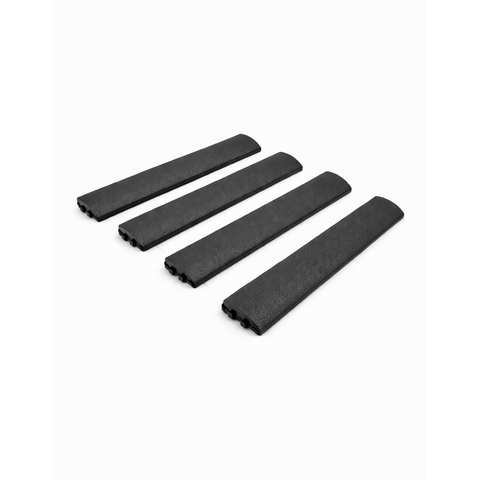 Kit 4 Peças Acabamento de Deck Plástico Rampa Jardim Quintal - Cinza