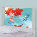Ver imagem 4 de Bicama Juvenil Adesivada Sereia Ruiva com Colchões