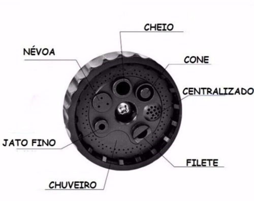 Mangueira Magica Flexível Esguicho Jardim Irrigação Compacta - 5