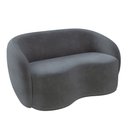 Ver imagem 5 de Sofá Decorativo 1,60cm 2 Lugares Íbis Veludo Grafite G33 - Gran Belo