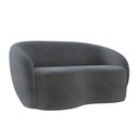 Ver imagem 7 de Sofá Decorativo 1,60cm 2 Lugares Íbis Veludo Grafite G33 - Gran Belo