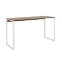 Ver imagem 3 de Avaliando Mesa Escrivaninha Industrial Desk 90 Color Pés de Ferro Canela Branco