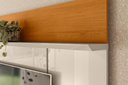 Ver imagem 3 de Bancada Suspensa Aura para TV de até 65 Polegadas - Cinamomo Off White - Madetec