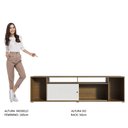Ver imagem 6 de Rack para TV até 65 Polegadas Madesa Cancun Rustic/Branco Cor:Rustic/Branco