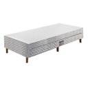 Ver imagem 5 de Cama Box Base C-auxiliar Universal Solteiro Tecido Bordado White (88x188x30) - Paropas