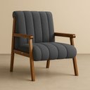 Ver imagem 1 de Poltrona Conceito Belga Bouclé Premium - Cinza