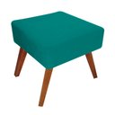 Ver imagem 2 de Puff Decorativa Quadrado Opalla Suede Azul Turquesa - Dominic Decor
