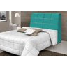 cabeceira box diamante 140cm com bau detalhe estofado:Turquesa - 2