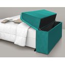 Ver imagem 3 de cabeceira box diamante 140cm com bau detalhe estofado:Turquesa