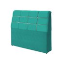 Ver imagem 1 de cabeceira box diamante 140cm com bau detalhe estofado:Turquesa