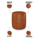 Ver imagem 3 de Puff Redondo Orgânico para Sala Kit 2 Malu Sintético Pu M11 - D’Rossi