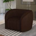 Ver imagem 2 de Kit 2 Poltronas Decorativa para Sala 112cm Meris M22 Sintético Café - Mpozenato