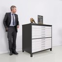 Ver imagem 5 de Mapoteca 10 Gavetas 120,4cm X 122,3cm Aço