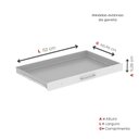 Ver imagem 7 de Mapoteca 10 Gavetas 120,4cm x 122,3cm Aço Preto/Branco