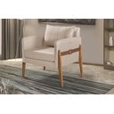 Ver imagem 2 de Poltrona Decorativa Madri linho Terra Cota