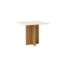 Ver imagem 2 de Mesa de Jantar 4 Lugares 90cm Tampo MDF Canto Reto Lana