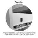 Ver imagem 6 de Mesa para Escritório 4 Gavetas Lado Direito Carvalho/branco