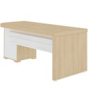 Ver imagem 3 de Mesa para Escritório 4 Gavetas Lado Direito Carvalho/branco