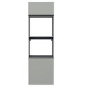 Ver imagem 4 de Torre Quente 60 Cm 2 Portas 2 Nichos Suspensa Cinza
