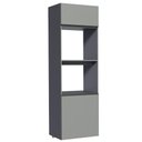 Ver imagem 1 de Torre Quente 60 Cm 2 Portas 2 Nichos Suspensa Cinza
