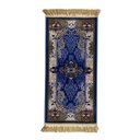 Ver imagem 1 de Tapete Persa Royal Azul 50x85cm Fio Acetinado - Decoração para Quarto e Sala