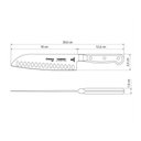 Ver mais imagens de KIT - Faqueiro Plenus 6 Peças + 1 Faca Profissional Century Santoku 7 Pol - Tramontina