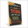Quadro Vamos Viver Canvas com Vidro Tamanho/moldura 90x60 Caixa Cor Branca - 1
