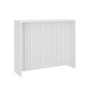 Ver imagem 1 de Bancada Ilha Cozinha Modulada 120cm x 100cm c/ Painel Ripado Cor:Branco
