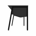 Ver imagem 6 de Estação Trabalho Plataforma Individual com Caixa de Tomadas Pés Cavalete 135cm Industrial Executive Preto