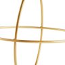 Enfeite Esfera Forma Geométrica Vazada em Metal Dourado 24 Cm M02 - D'rossi - 3