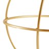 Enfeite Esfera Forma Geométrica Vazada em Metal Dourado 24 Cm M02 - D'rossi - 4