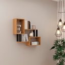 Ver imagem 3 de Nicho Retangular 100% Mdf Estilo Industrial F25 Freijó Preto Fosco Dalla Costa