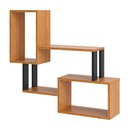 Ver imagem 1 de Nicho Retangular 100% Mdf Estilo Industrial F25 Freijó Preto Fosco Dalla Costa