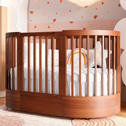 Quarto Bebê Completo Com Berço e Cômoda Coleção Wave Divicar - 2