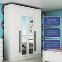 Ver imagem 5 de Guarda-Roupa Solteiro com Espelho 4 Portas Celenium Tcil Móveis