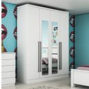 Ver imagem 1 de Guarda-Roupa Solteiro com Espelho 4 Portas Celenium Tcil Móveis