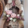 Guirlanda Creme e Rosa 40x35 - 2
