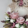 Guirlanda Creme e Rosa 40x35 - 3