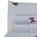 Ver imagem 3 de Jogo de Cama Craft Casal Padrão 4 Peças Percal 200 Fios 100% Algodão - Estampa Borboletas